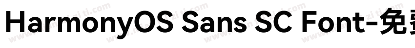 HarmonyOS Sans SC Font字体转换